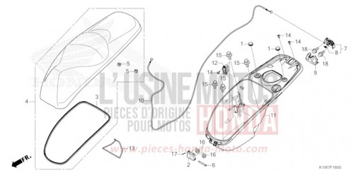 LUGGAGE BOX/SEAT SH350AP de 2023